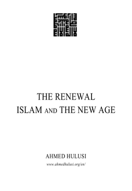 The Renewal Islam and the New Age