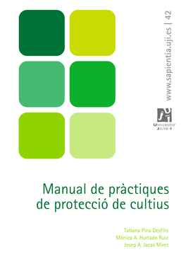 Manual De Pràctiques De Protecció De Cultius