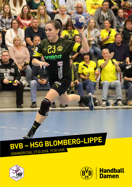 Hsg Blomberg-Lippe Donnerstag, 27.12.2018, 19.30 Uhr Vorwort