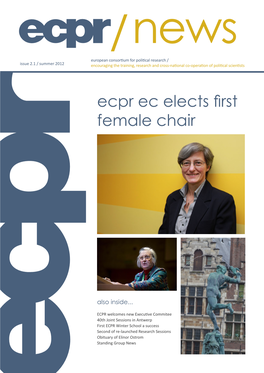 Ecpr Ec Elects First Female Chair