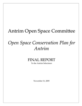 Antrim Open Space Plan