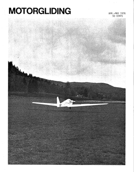 Motorgliding Apr .-May 197 6 50 Cents Rf-5B Sperber