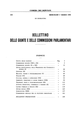 Delle Giunte E Delle Commissioni Parlamentari