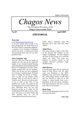 Chagos News Issue