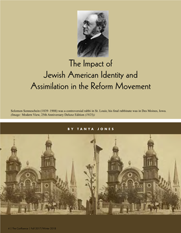 The Impact of Jewish American Identity and Assimilation in the Reform Movement