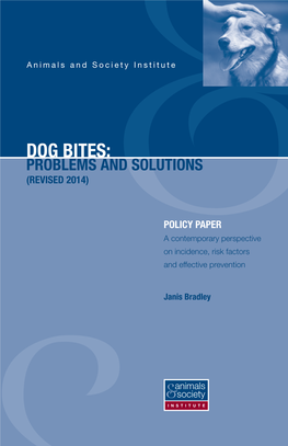 Dog Bites: Problems and Solutions (Revised 2014)