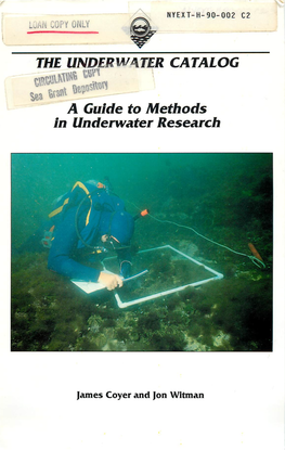 THE UNDERWATER CATALOG a Guide to Methods