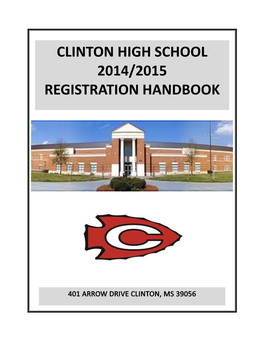 Clinton High School 2014/2015 Registration Handbook
