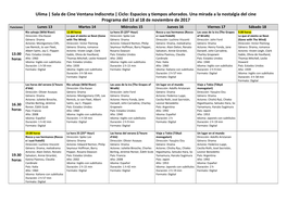 Ulima | Sala De Cine Ventana Indiscreta | Ciclo: Espacios Y Tiempos Añorados