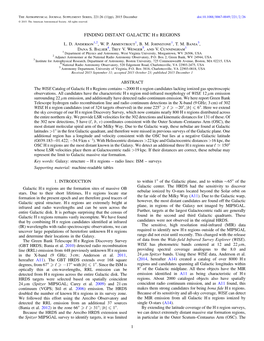 Finding Distant Galactic H Ii Regions L