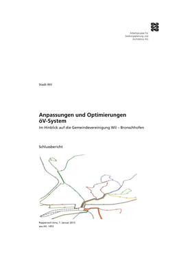 Schlussbericht „Anpassungen Und Optimierungen Öv-System“