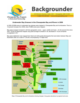 Underwater Bay Grasses in the Chesapeake Bay and Rivers in 2009