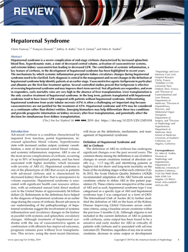 Hepatorenal Syndrome