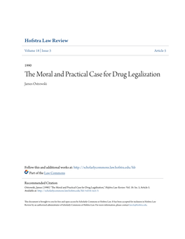 The Moral and Practical Case for Drug Legalization