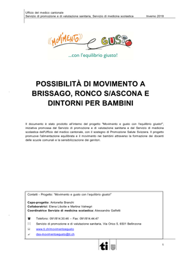 Possibilità Di Movimento Brissago E Ronco Sopra Ascona