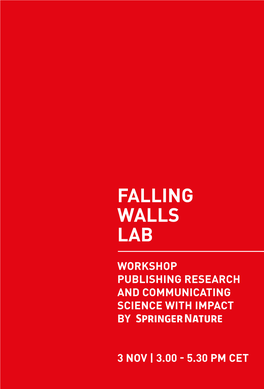 Falling Walls Lab How to Sign Up