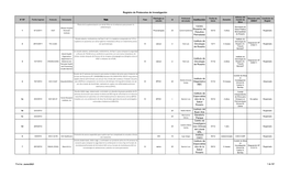 Registro De Protocolos De Investigación