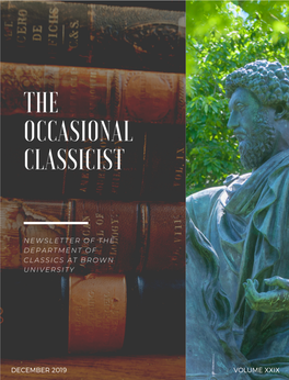 The Occasional Classicist, Volume XXIX