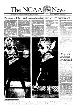 THE NCAA NEWS/May 17.1999 State Legislation Aimed at Aiding Washington Women’S Sports Washington Gov