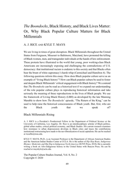 The Boondocks , Black History, and Black Lives Matter