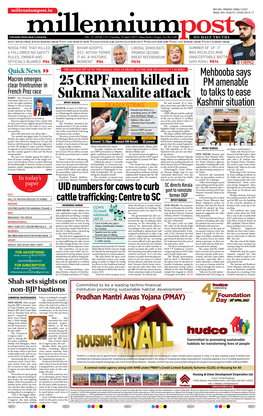 25 CRPF Men Killed in Sukma Naxalite Attack