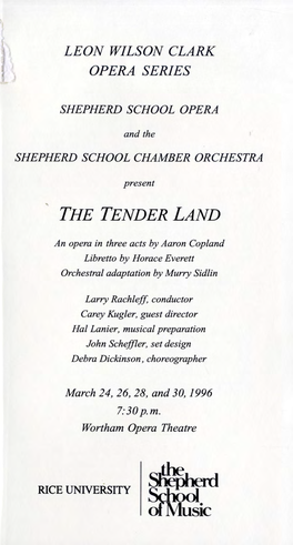 The Tender Land