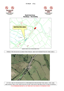 TT/MGP 17(1) Restricted Area Handleys – the Smithy WHILE THE