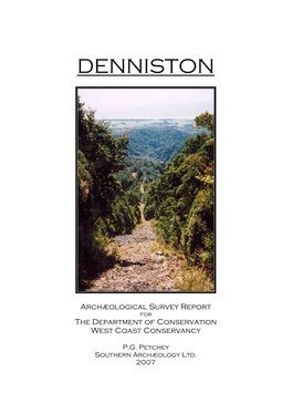 Denniston Archaeological Survey