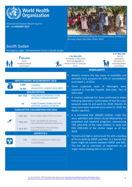 South Sudan Humanitarian Situation Report Issue