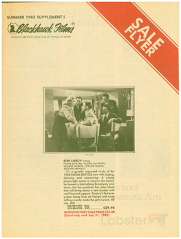 Summer 1983 Supplement I