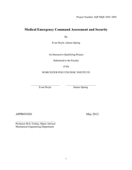 Medical Emergency Command Assessment and Security
