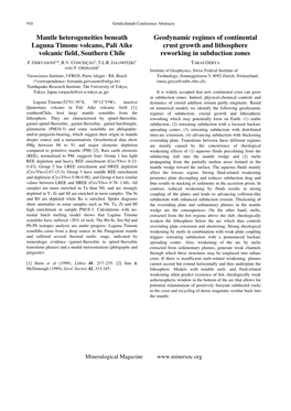 Mantle Heterogeneities Beneath Laguna Timone Volcano, Pali Aike