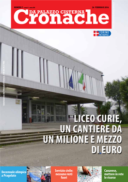 Liceo Curie, Un Cantiere Da Un Milione E Mezzo Di Euro