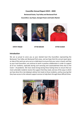 Bestwood Annual Report 2019-20