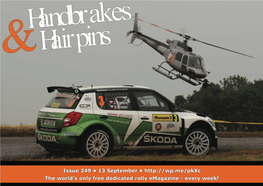 The World's Only Free Dedicated Rally Emagazine