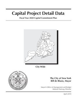 FY 2020 Executive Budget Capital Project Detail