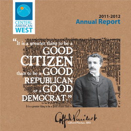 Fiscal Year 2011-2012, We Have Put Our Shoulders to the Wheel of Good Citizenship