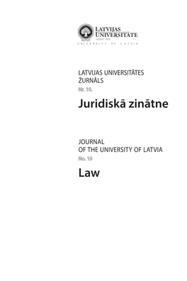 Juridiskā Zinātne