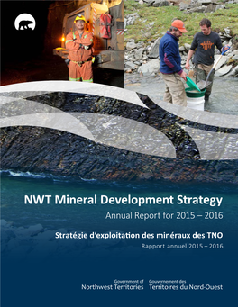 NWT Mineral Development Strategy Annual Report for 2015 – 2016