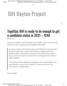 Bih Dayton Project