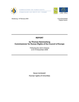 Human Rights of Minorities Commdh(2009)9