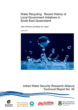 Water Recycling: Recent History of Local Government Initiatives in South East Queensland