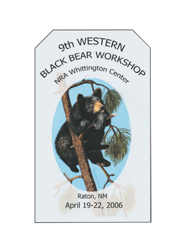 9Th Westernblackbearworkshop.Pdf