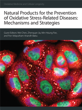 Natural Products for the Prevention of Oxidative Stress-Related Diseases: Mechanisms and Strategies