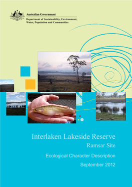 Interlaken Lakeside Reserve Ramsar Site Ecological Character Description