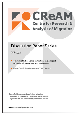 The Role of Labor Market Institutions in the Impact of Immigration on Wages and Employment