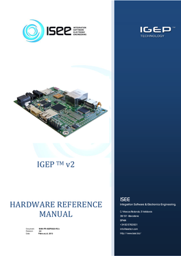 IGEP TM V2 HARDWARE REFERENCE MANUAL