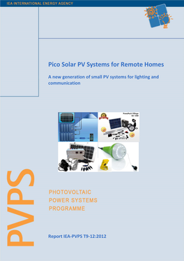 Pico Solar PV Systems for Remote Homes