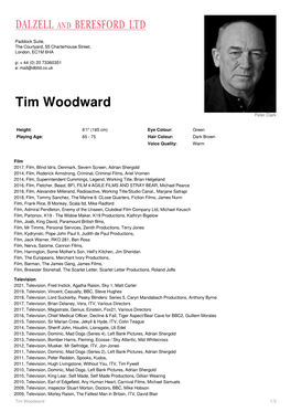 Tim Woodward Peter Clark