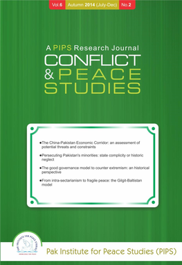 The China-Pakistan Economic Corridor: an Assessment of Potential Threats and Constraints Safdar Sial 11